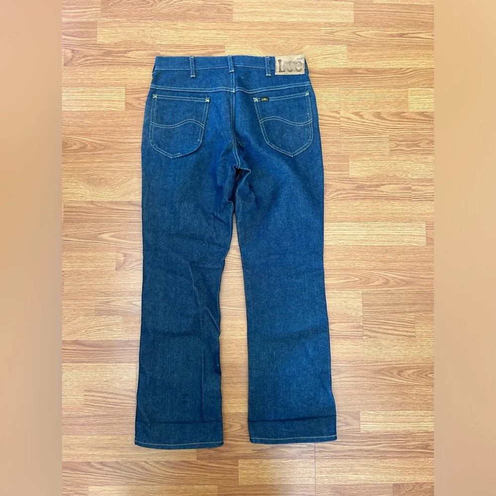 Vintage 70’s Lee Bootcut Blue Jeans RN34783 32x30 - Picture 4 of 11